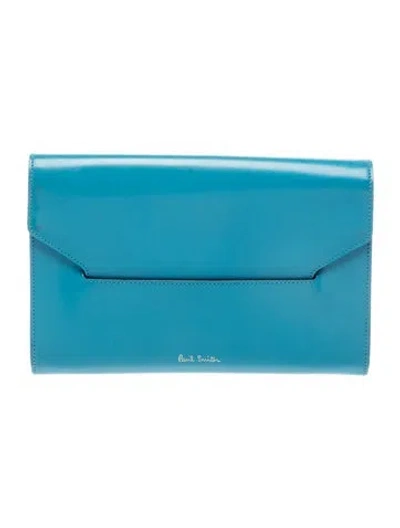 Pre-owned Paul Smith Leather Clutch In Blue