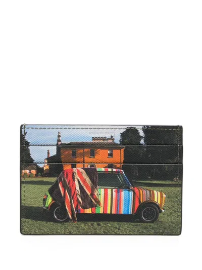 Paul Smith Leather Credit Card Case In Black