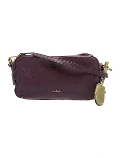 Pre-owned Paul Smith Leather Crossbody Bag In Purple