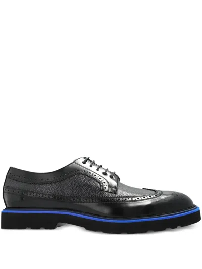 Paul Smith Leather Derby Shoes In Black