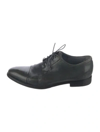 Pre-owned Paul Smith Leather Derby Shoes In Black