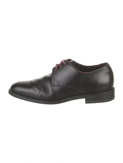 Pre-owned Paul Smith Leather Derby Shoes In Black