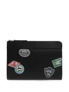 Paul Smith Hotel-patch Leather Document Case In Black