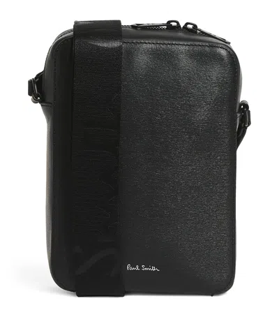 Paul Smith Leather Flight Cross-body Bag In Black