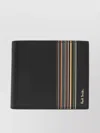 Paul Smith Leather Folded Wallet With Vertical Stripe