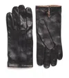 Paul Smith Leather Gloves In Black