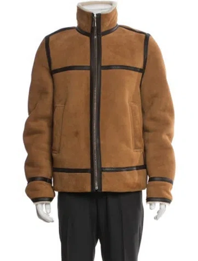Pre-owned Paul Smith Leather Jacket In Brown