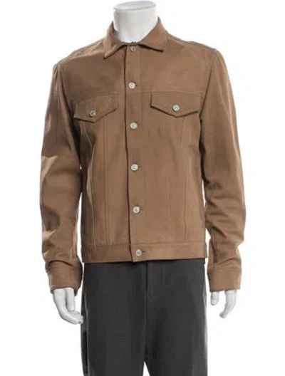 Pre-owned Paul Smith Leather Jacket In Brown