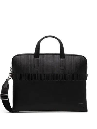 Paul Smith Leather Laptop Bag In Black