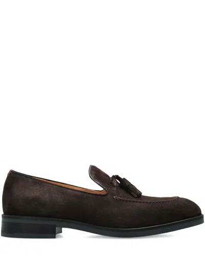 Paul Smith Suede Leather Loafers In Brown