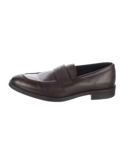 Pre-owned Paul Smith Leather Loafers In Brown