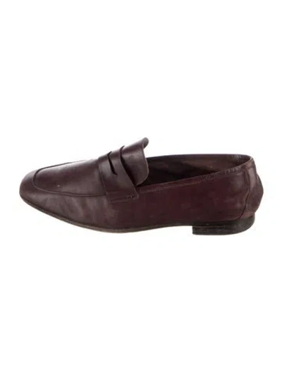 Pre-owned Paul Smith Leather Loafers In Brown