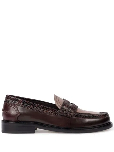 Paul Smith Leather Loafers In Brown