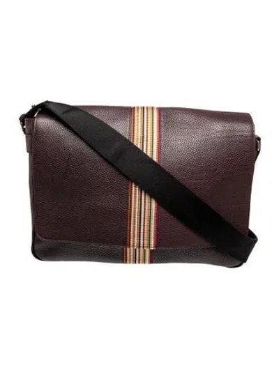 Pre-owned Paul Smith Leather Messenger Bag In Brown