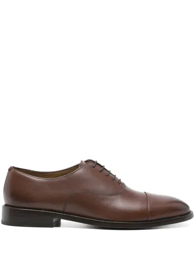 Paul Smith Leather Oxford Shoes In Brown
