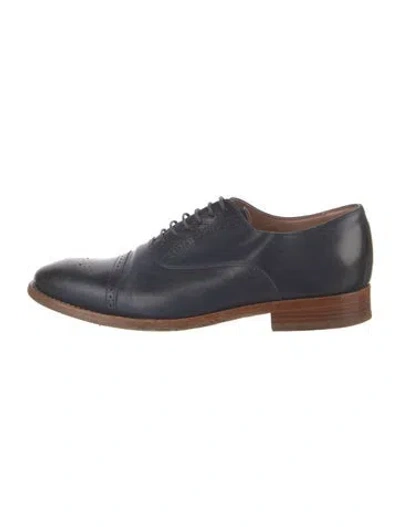 Pre-owned Paul Smith Leather Oxfords In Blue