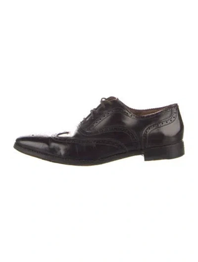 Pre-owned Paul Smith Leather Oxfords In Brown