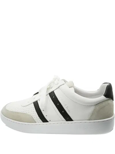 Paul Smith Leather Panelled Low-tops Sneakers In White