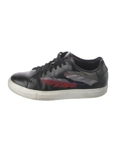 Pre-owned Paul Smith Leather Patterned Sneakers In Multi