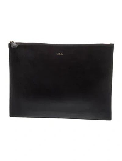 Pre-owned Paul Smith Leather Portfolio In Black