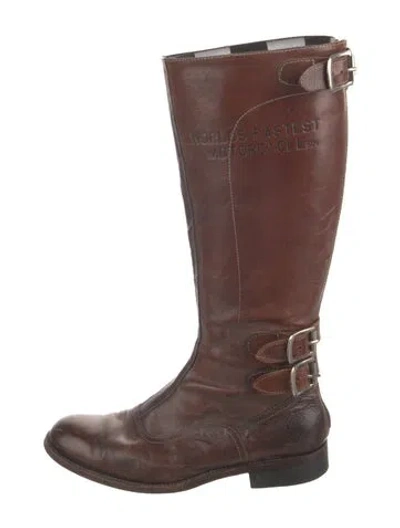 Pre-owned Paul Smith Leather Riding Boots In Brown