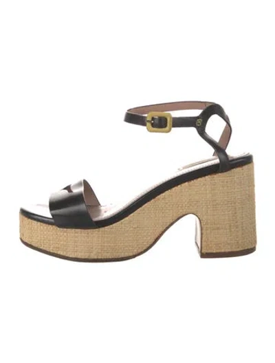 Pre-owned Paul Smith Leather Sandals In Black/neutrals