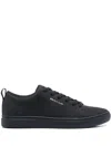 Paul Smith Navy Blue Leather Sneakers