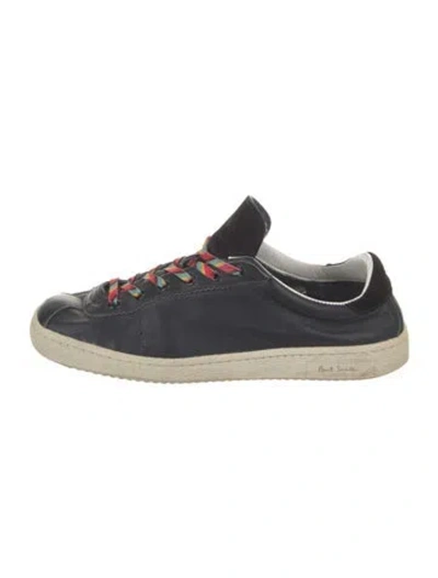 Pre-owned Paul Smith Leather Sneakers In Black