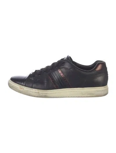 Pre-owned Paul Smith Leather Sneakers In Black