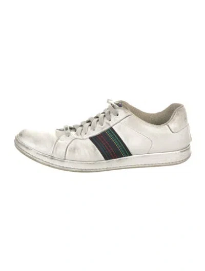 Pre-owned Paul Smith Leather Sneakers In White