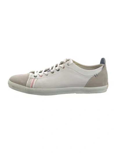 Pre-owned Paul Smith Leather Sneakers In White