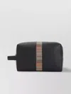 Paul Smith Leather Striped Strap Handle Washbag