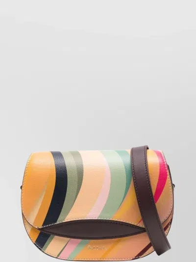 Paul Smith Leather Swirl Crossbody Bag In Multi