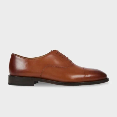 Paul Smith Leather Tan 'garson' Shoes Brown