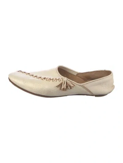 Pre-owned Paul Smith Leather Tassel Accents Moccasins In Neutrals