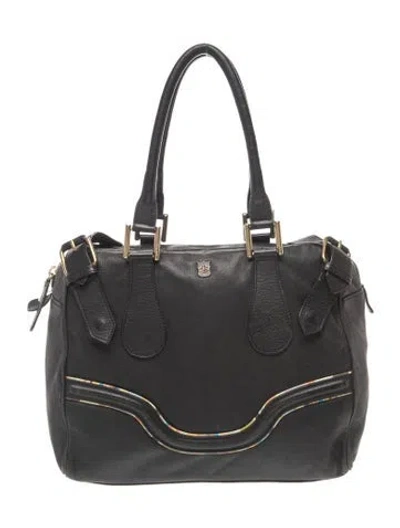 Pre-owned Paul Smith Leather Top Handle Bag In Black