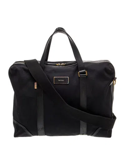 Pre-owned Paul Smith Leather Top Handle Bag In Black