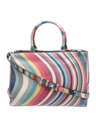 Pre-owned Paul Smith Leather Top Handle Bag In Blue