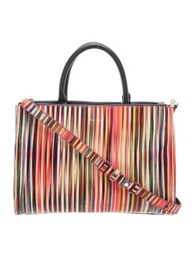 Pre-owned Paul Smith Leather Top Handle Bag In Pink