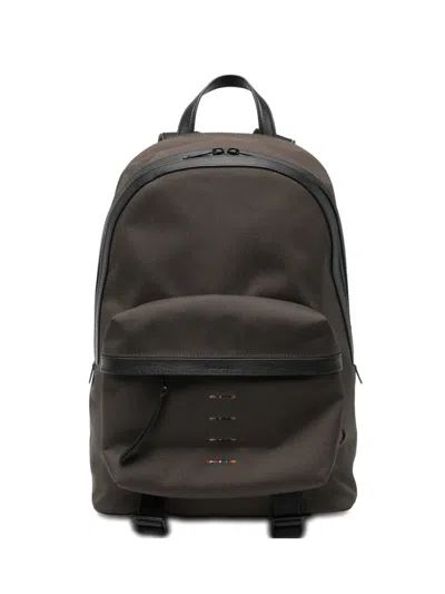 Paul Smith レザートリム バックパック In Brown