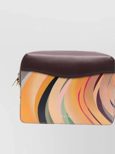 Paul Smith Swirl Leather Crossbody Bag In Multi