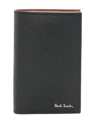 Paul Smith Leather Wallet In Black