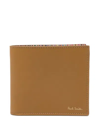 Paul Smith Leather Wallet In Burgundy
