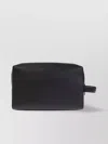 Paul Smith Leather Washbag With Carry And Side Handles
