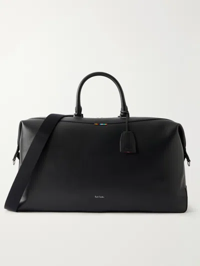 Paul Smith Leather Weekend Bag In Pink