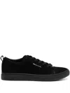 Paul Smith Navy Blue Leather Sneakers