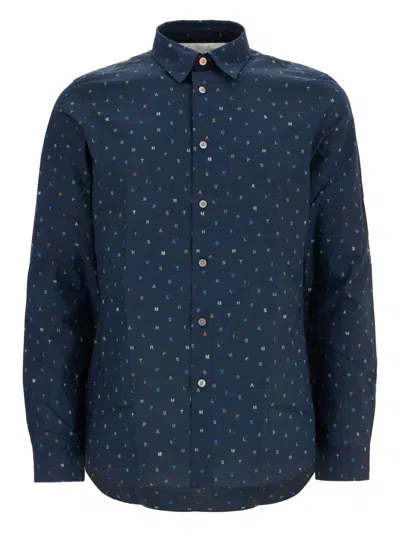 PAUL SMITH LETTER-PRINT SHIRT