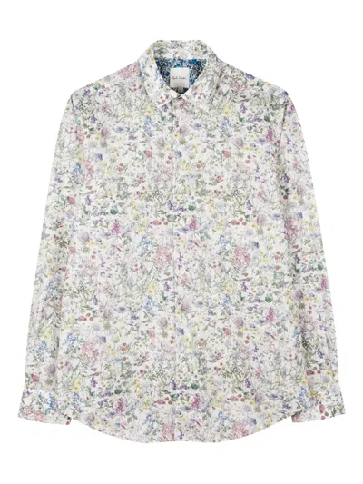 Paul Smith Liberty Floral-print Shirt In Multi