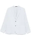 Paul Smith Light Blue 2 Button Jacket In White
