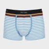 PAUL SMITH LIGHT BLUE AND WHITE STRIPE BOXER BRIEFS